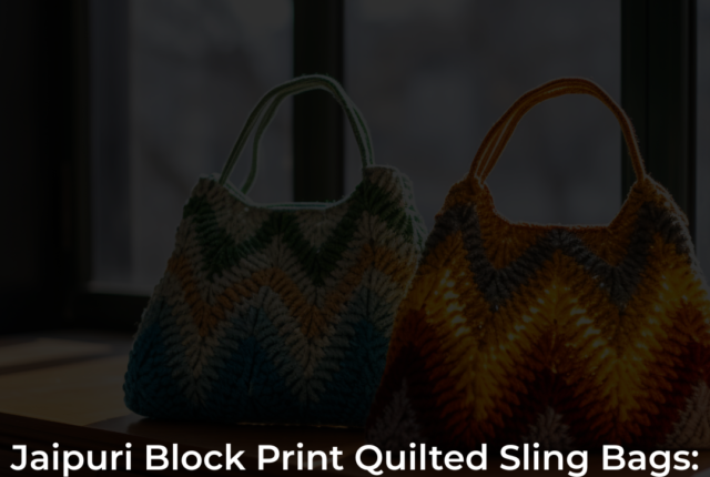 Jaipuri Block Print Quilted Sling Bags: A Stylish Expression of Indian Craft