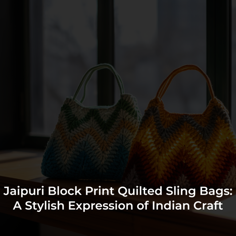 Jaipuri Block Print Quilted Sling Bags: A Stylish Expression of Indian Craft